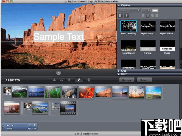 iSkysoft Slideshow Maker下载,幻灯片,视频制作