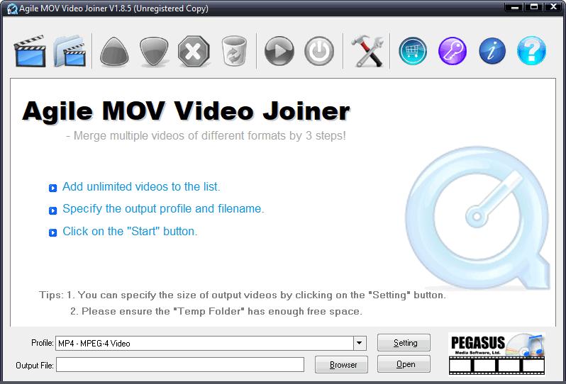 Agile MOV Video Joiner下载,视频合并